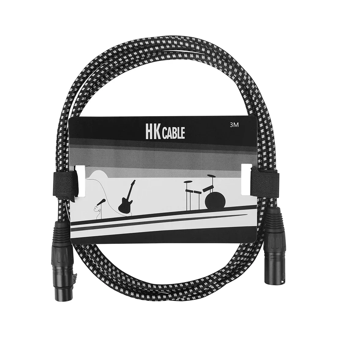 3m Microphone Audio Connecting Line XLR Adapter HK · LADE GT130XLR Audio Connection Cable Guitar Performance Noise Reduction: WHITE