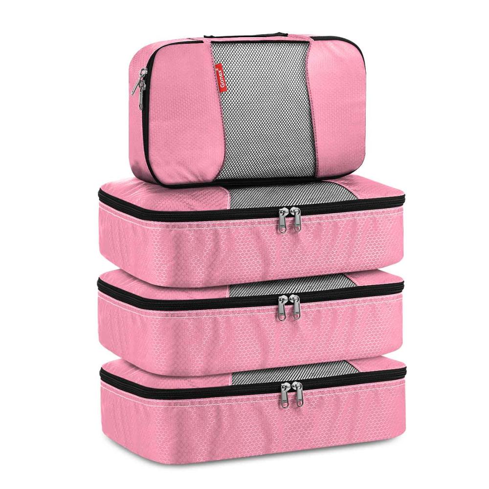 Gonex 4 pièces sacs de rangement de voyage vêtements emballage pochette organisateur de bagages