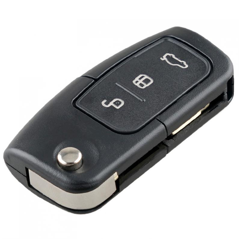 Car Key Fob Case Shell Replacement with F021 Blade Flip Folding Remote Cover for Ford Fiesta Focus 2 Ecosport Kuga Escape