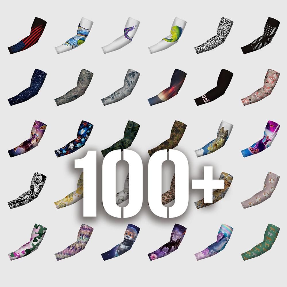 Manicotti personalizzati Ciclismo Ciclismo Protezione solare Compressione Manicotto sportivo per allenamento