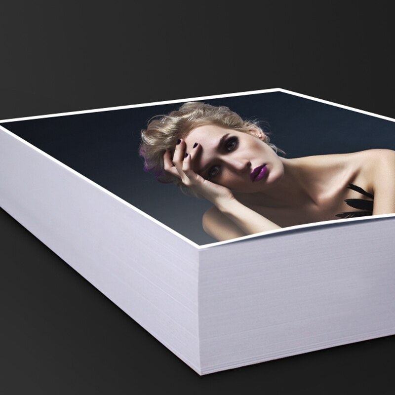 3R Glossy Photo Paper Inkjet Printing Photo Paper Color Printing Single-Sided Coated Paper 100PCS Color Inkjet Printer Generic