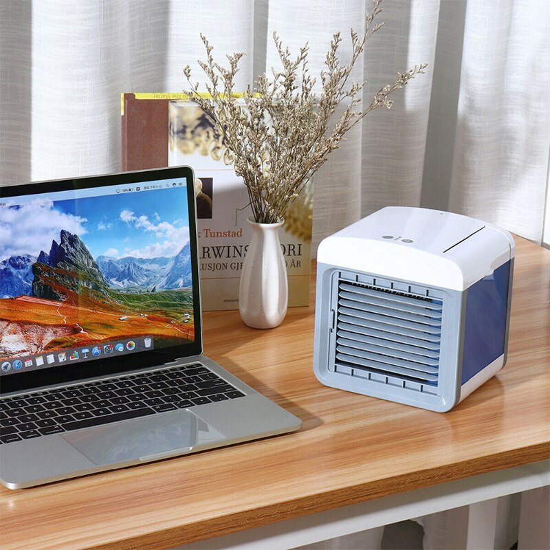 Humidificador purificador de aire acondicionado Mini Home Room portátil cómodo aire acondicionado Usb ventilador enfriador de aire de escritorio