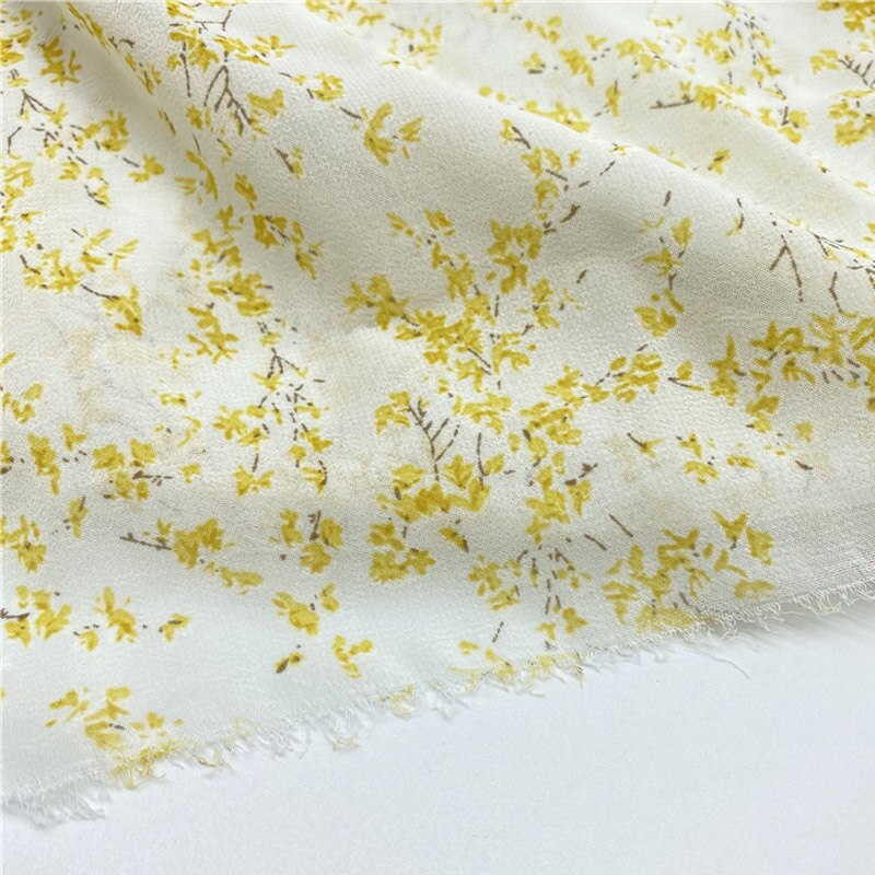 Chiffon Fabric for Dress ON Floral Sewing Craft Material: B