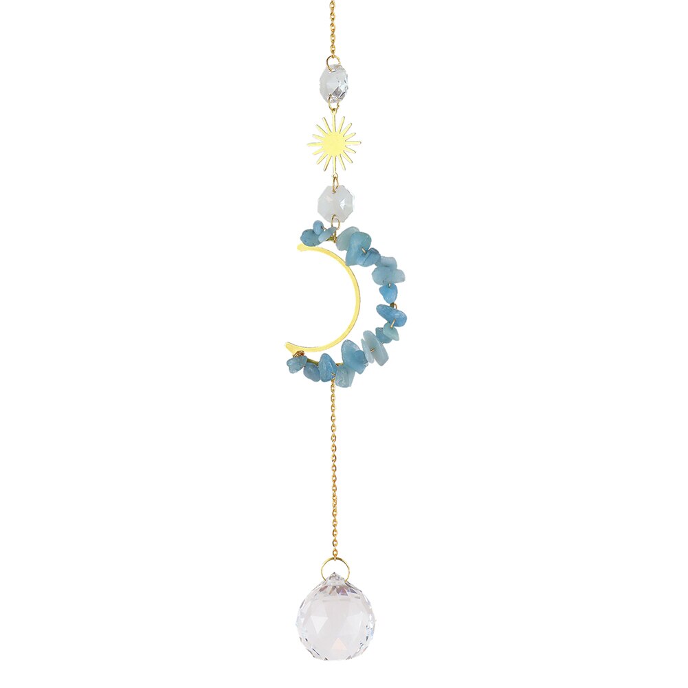 Big Crystals Wind Chime Prism Sun Catchers Handmade Jewellery Garden Hanging Dream Catcher Pendant Rainbow Chaser Ornament: 05