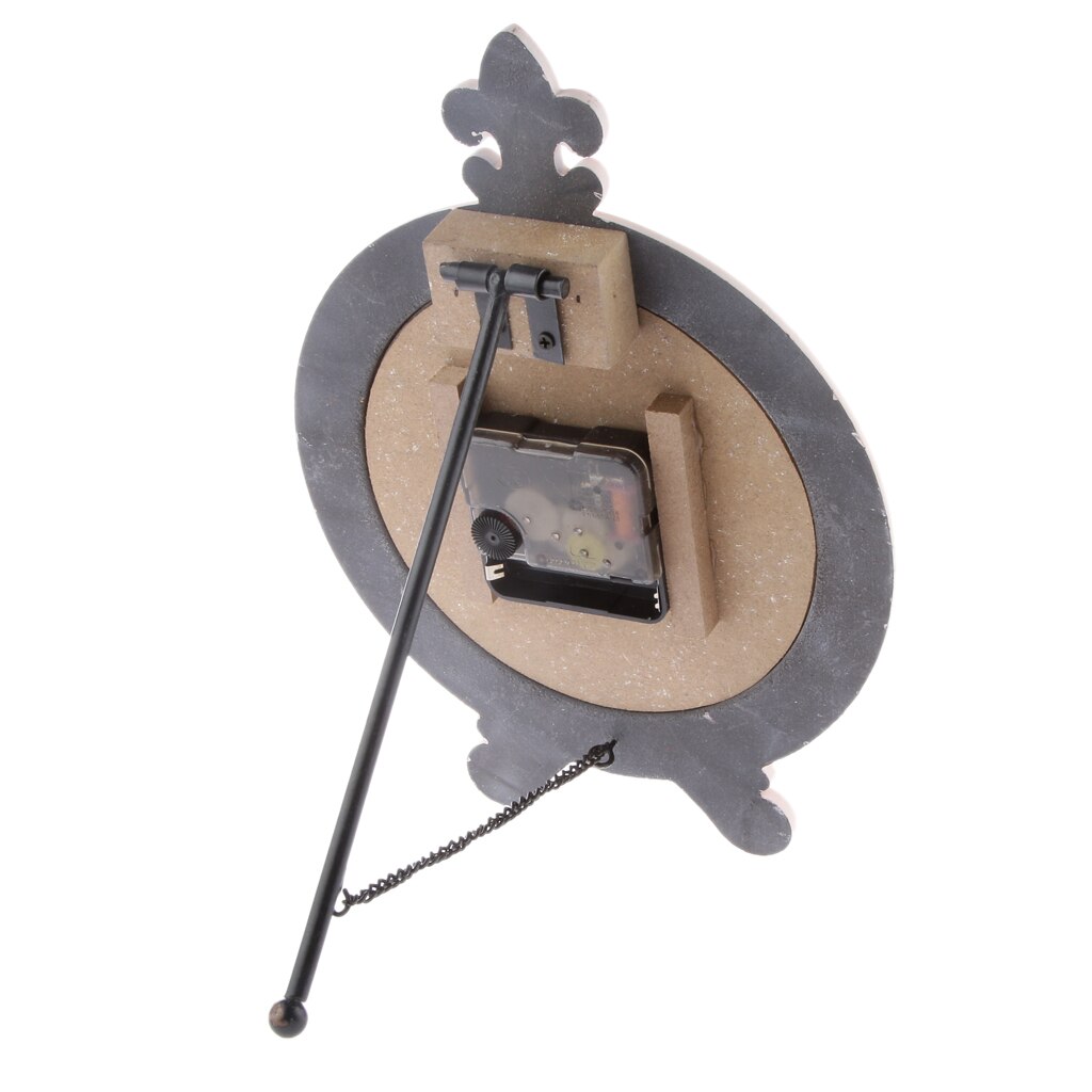 British Wood Clock Retro Pink Desk Table Clock Cafe Ornament Art Collection Home Desk Office Display