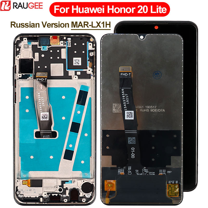 Huawei honor 20 lite lcd -näytön kosketusnäytön vaihto honor 20 lite mar -lx1h lcd -näytön digitointilasipaneelille