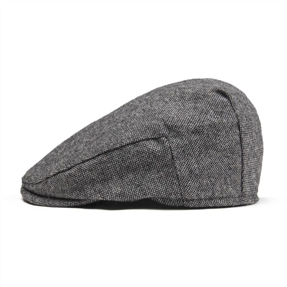 Jangoul liten storlek barn ylle tweed platt keps pojke flicka tidningspojke kepsar spädbarn småbarn barn ungdom basker hatt grå 002