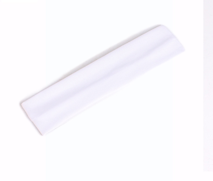 Banda para el sudor Diadema Elasticidad Bandas para el sudor Banda elástica para el cabello Seguridad deportiva Yoga Baloncesto Gimnasio Deporte para hombres y mujeres: Blanco