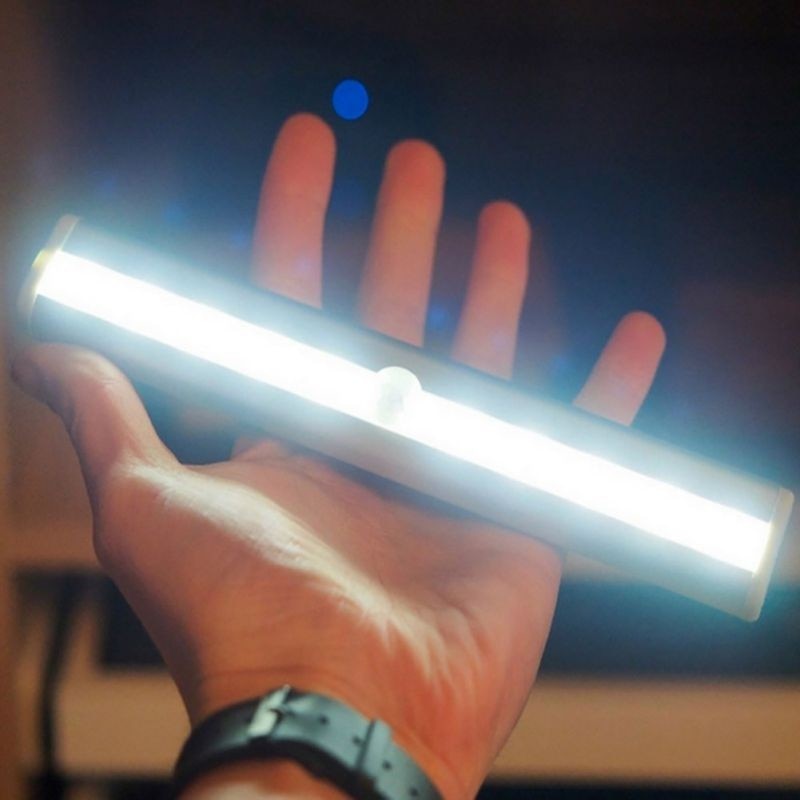 10 ledet bevegelse pir sensor lys automatisk lys sansing nattlys til klesbutikk