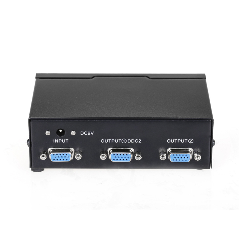 Unnlink VGA Splitter 1X2 FHD 1080P@60Hz 1 VGA Signal Input 2 VGA Output 1*2 VGA Splitters for Computer Desktop Laptop Projector