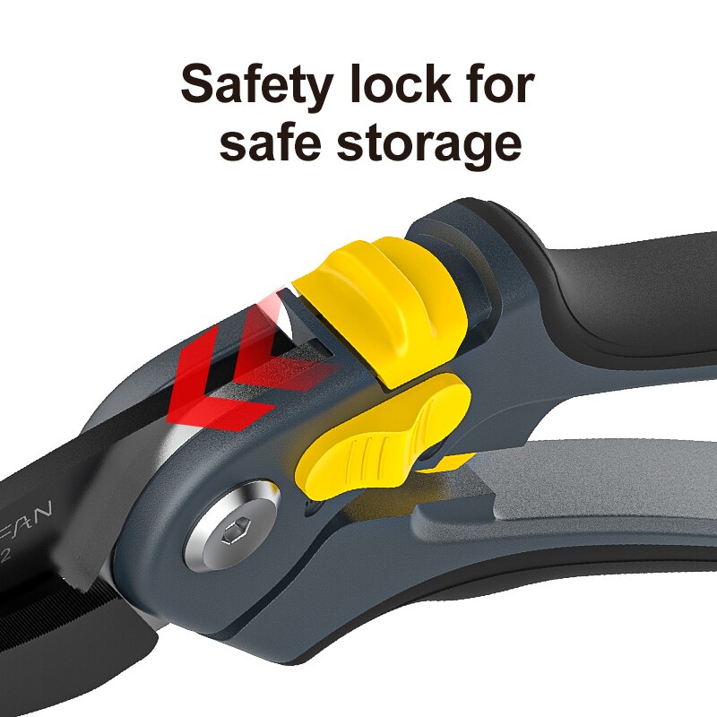 Powerful Garden Pruners Trim Metal Cutting Scissors Hand Tools Shears Grafting Secateurs Flowers Branch Cutter Plant Pruning