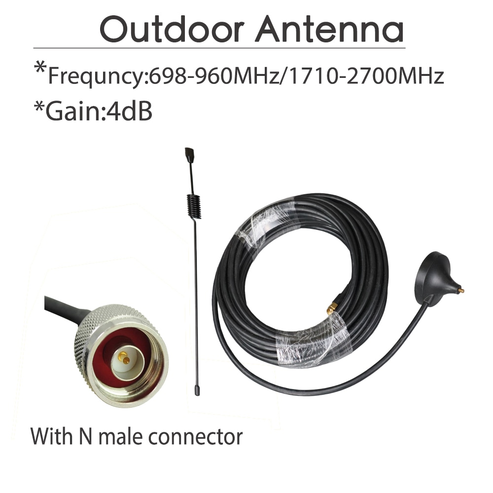 ZQTMAX 4G 1800 Cellular Signal Booster GSM 1800MHz Mobile Phone Signal Amplifier Repeater LCD Display + Antenna