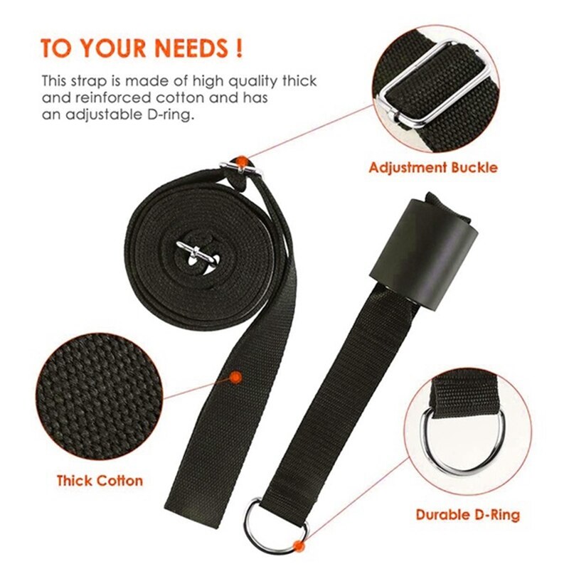 Yoga Stretch Belt Exercise Trainer Equipment Sport Door Flexibility Stretching Leg Stretcher Strap for Ballet Dance