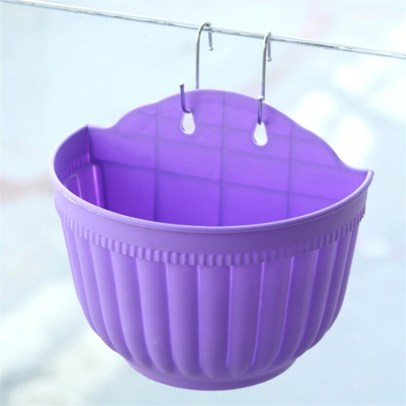 DIY Garden Hanging Planters Wall Baskets Pot Hanging Basket Flower Pot Plastic Flower Pots: Z