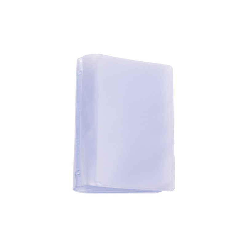 Tarjetero transparente impermeable de PVC para hombre y mujer, cartera para tarjetas de crédito, pasaporte, identificación, 10 hojas, 20 ranuras