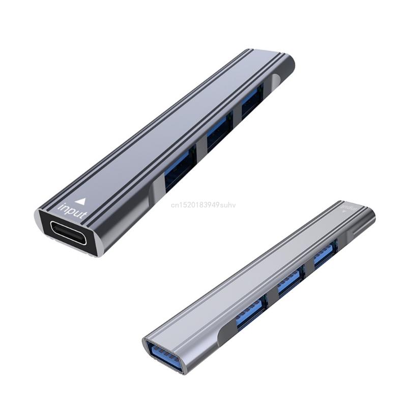 Hub USB 4 ports Hub USB 1x3.0 Hub 3x2.0 Hub USB C répartiteur pour imprimante d'ordinateur portable