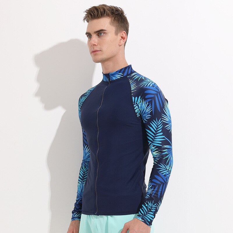 SBART Männer Langarm Rashguard Splice UV 50 + Schutz Sonnenschutz Grundlegende Skins Surfen Tauchen Schwimmen T-Shirt