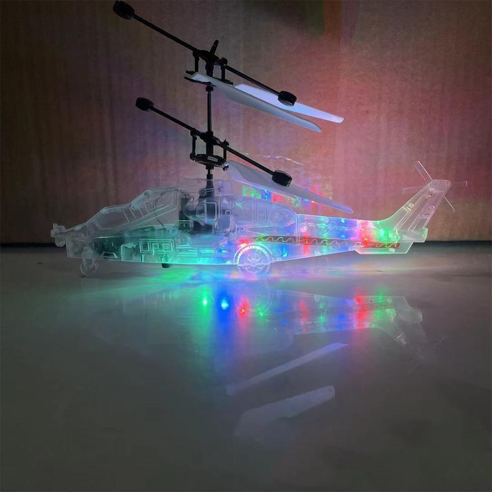 Rc Helicopter Mini Led Licht Speelgoed Rc Vliegtuig Met Led Licht Anti-Collision Duurzame Legering Speelgoed Voor Beginner Kids jongens Kinderen F4m0