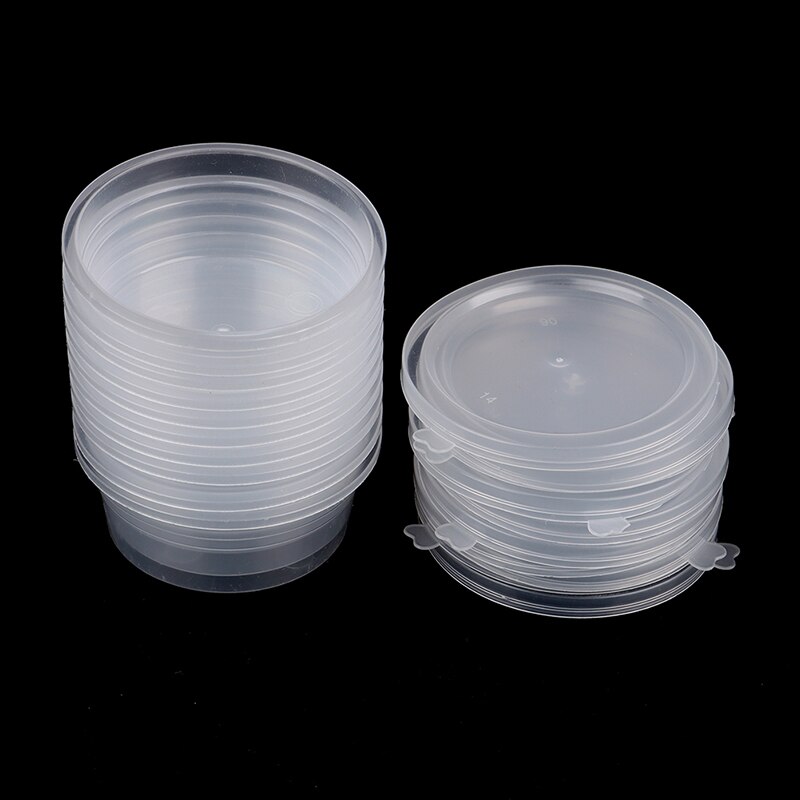 10 stücke 60ml Klar Container Kristall Schlamm Dichtung Kasten Lagerung Kasten Tonne Mischen Kasten