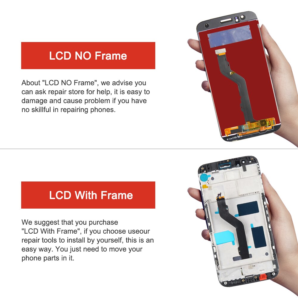 opprinnelig 5.5 '' skjerm til huawei  g8 gx8 lcd-skjerm berøringsskjerm digitaliseringsenhet med ramme til huawei  g8 rio -l01 l02 l03