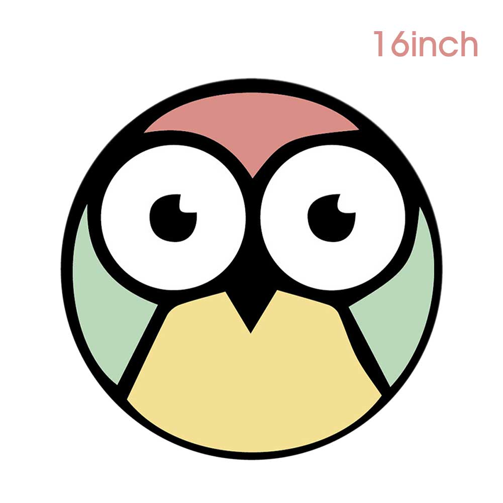 Lavable Anti-pincement main ménage rond filet garde enfant Protection ventilateur électrique couverture accessoires étanche à la poussière bureau dessin animé: Owl / 18inch