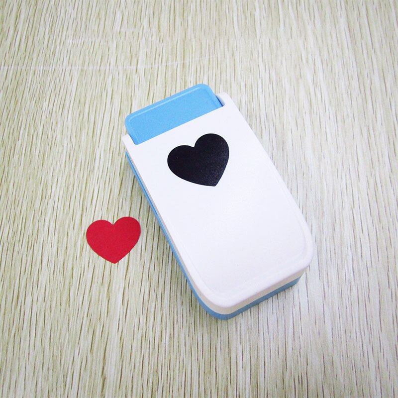 3 In 1 Papier Punch Tag Hoek Cutter Bladwijzer Gat Ponsen Ambacht Machine Diy Handcrafts Scrapbooking Card Embossing Maken: 2.5cm Heart