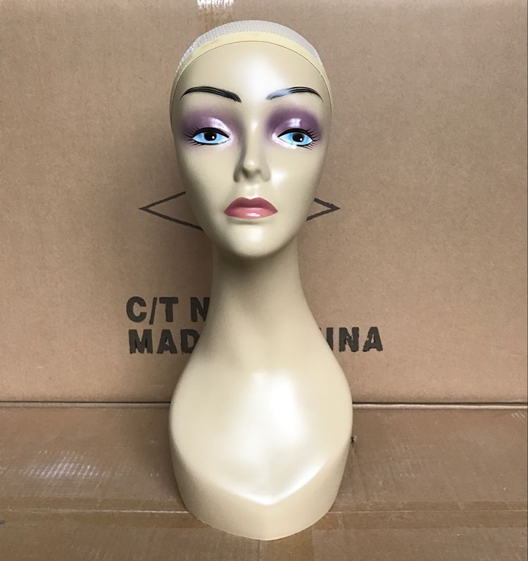 Mannequin Head White Fiberglass Mannequin Head For Wigs Hat Jewelry Display Wig Head