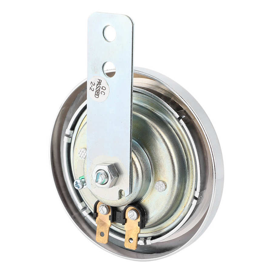 Universial Motorcycle Horn Waterproof 110dB Loud 12V 85mm W/Honeycomb Chrome Cover Motorcycle Horn Accesories