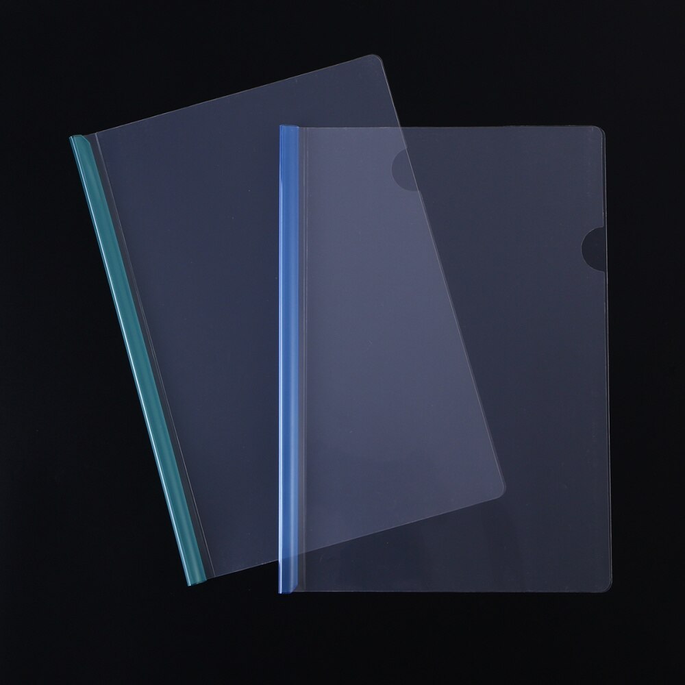 10pcs Transparent File Folder Sliding Bar Report Covers for A4 Report Display Cover Organizer Binder: Default Title