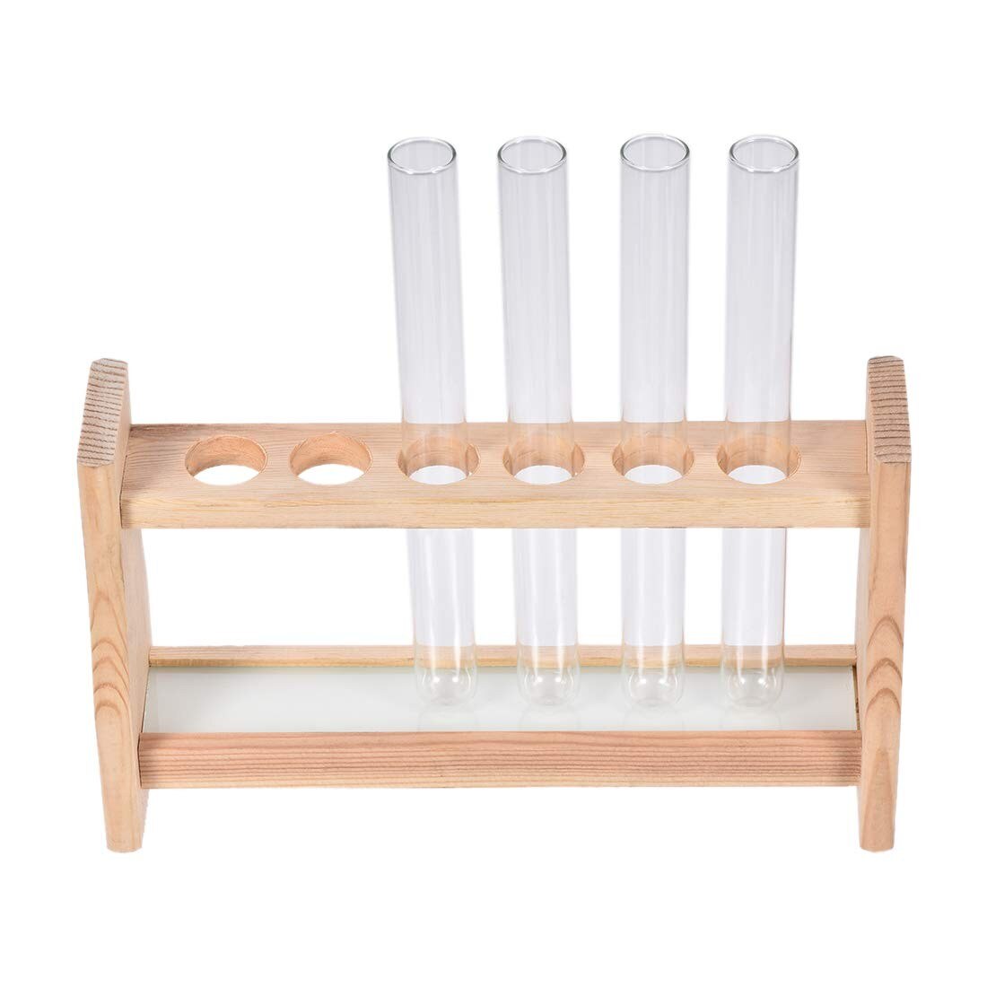 1 Pcs Wooden Test Tube Rack Tube Holder Lab Support Science Educational Wood Stand For Teaching Supplies