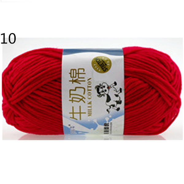 Warm DIY Milk Cotton Yarn Baby Wool Yarn for Knitting Children Hand Knitted Yarn Knit Blanket Crochet Yarn: 10