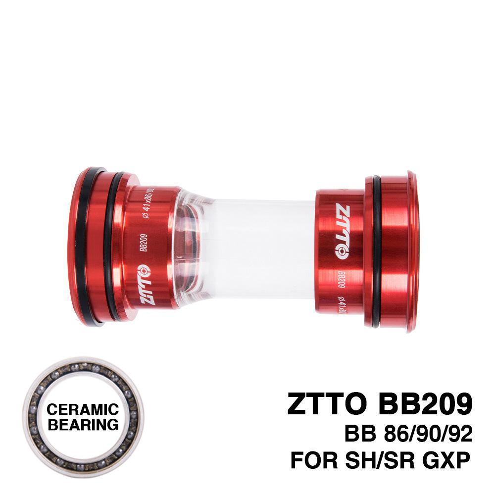ZTTO Ceramic BB209 Press Fit Bottom Brackets for Road Mountain Bike Parts: red