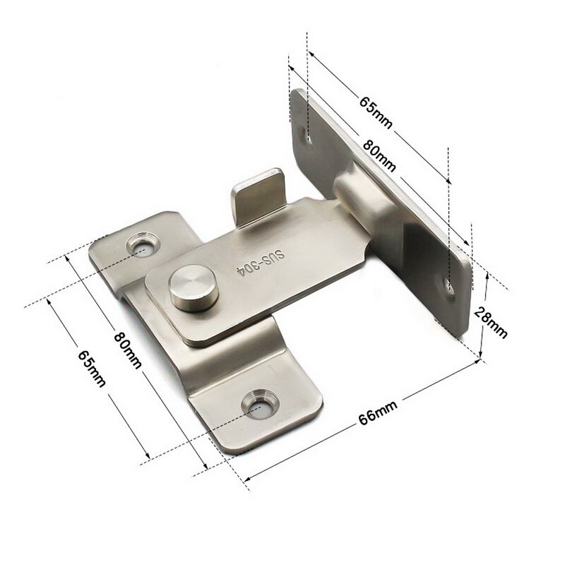 90 Degree Right Angle Door Lock Latch Hasp Bending Latch Barrel Bolt for Doors Window Cabinet Buckle Bolt Sliding Lock: type2