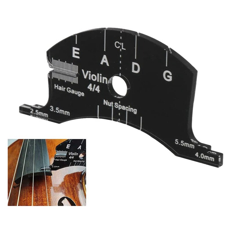 Violin Bridges Multifunctional Mold Template 4/4 Violin Bridges Repair Reference Tool Fingerboard Scraper Making Tool