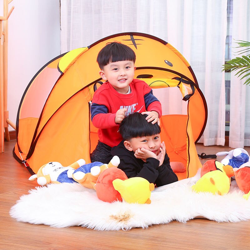 Cartoon Animal Kids Tent Portable Tiger Kinderen Tent Buitenshuis Grote Pop Up Toy Tenten Indoor Netten Baby Bal Zwembad speelhuis