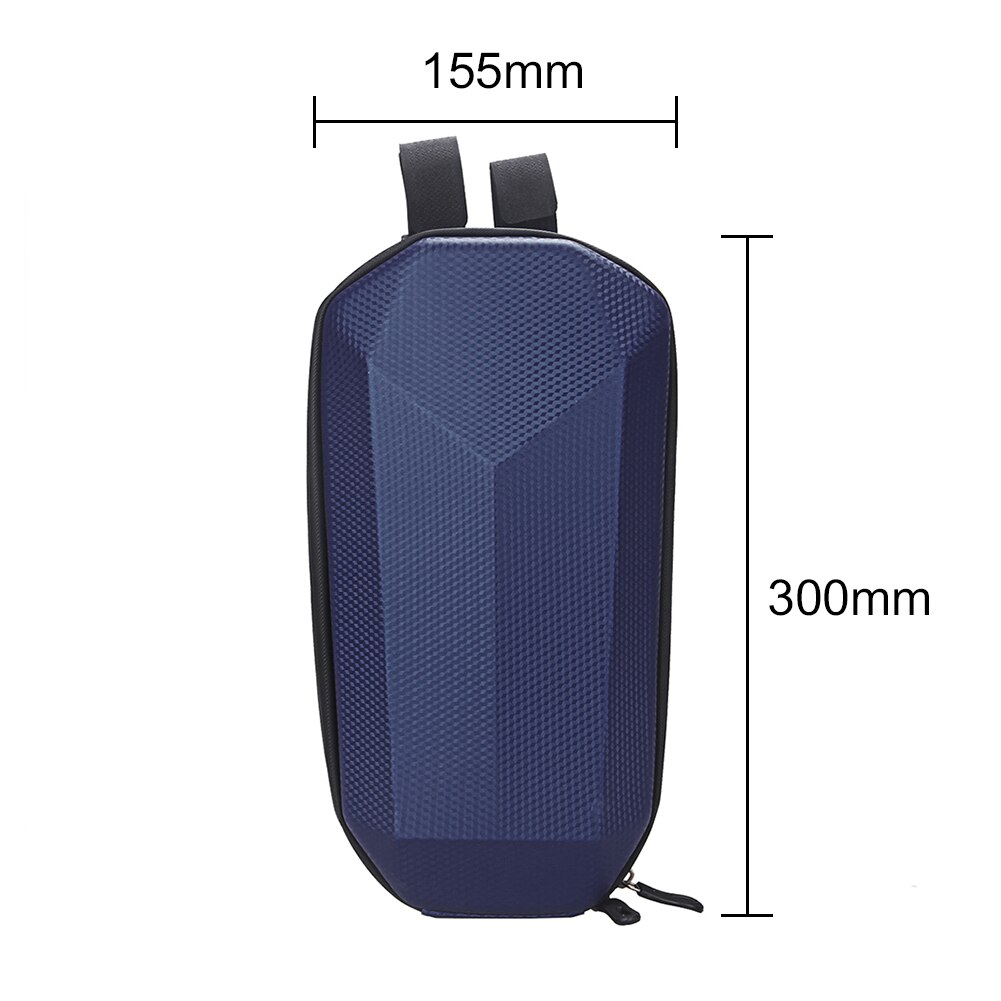 6L Electric Scooter Front Handlebar Hard Shell Bag EVA Rainproof Head Storage Hanging Package Organizer for M365 Kugoo M4: Blue