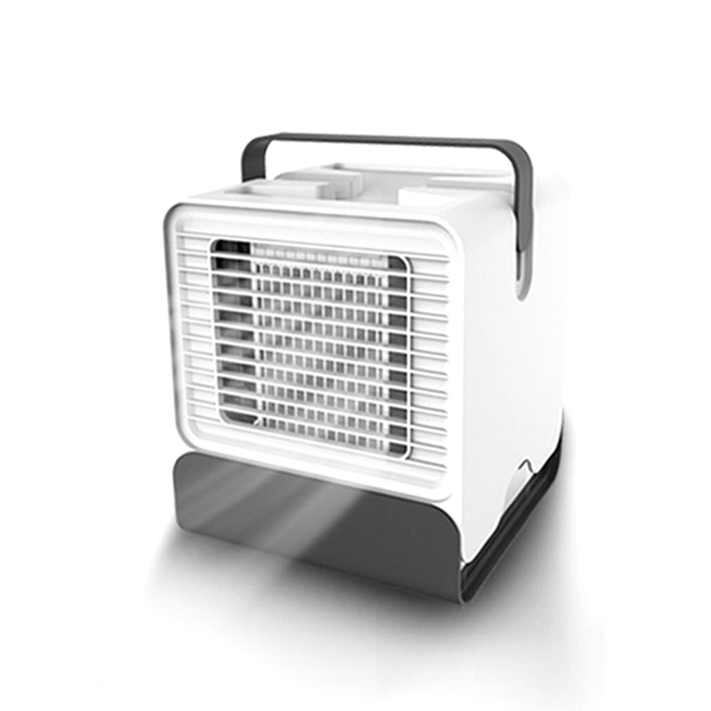 Air Cooler Fan Air Conditioner Humidifier Cooling Fan Mini Usb Portable Desk Table Mini air cooler negative ion fan: White