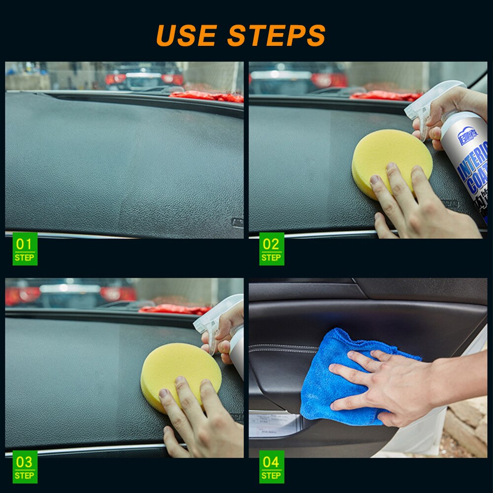 Leer gerenoveerd coating pasta onderhoudsmiddel auto kunststof opknappen dashboard stoel leer reinigen opknapmiddel