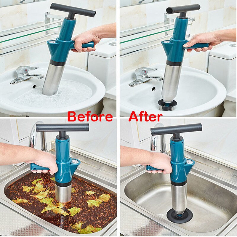 Puissant drague pneumatique pour égouts et toilettes, appareil de nettoyage de canalisations et d&#39;égouts à haute pression