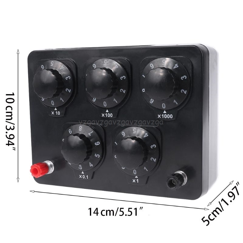 0-9999.9 om rezystor zmiennoprądowy rezystor dekadowy sprzęt eksperymentalny robić pola oporu fizycznego S05 19 Dropship