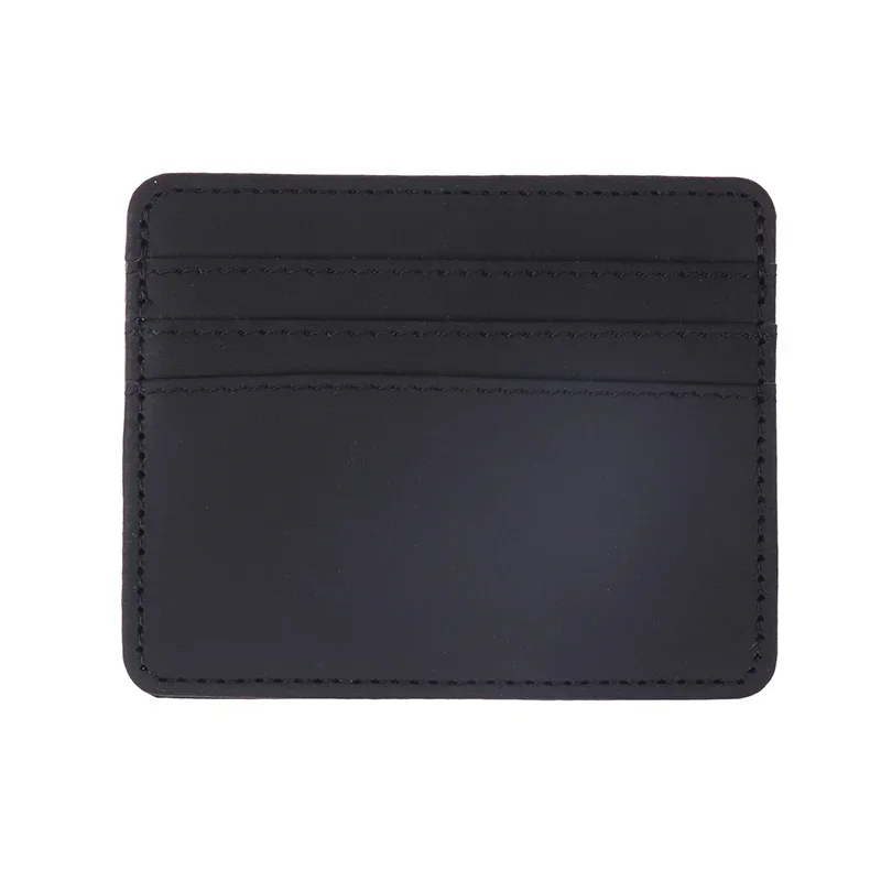 Mini Ultra-thin Leather Wallet 4 Slots Cardholder Slim Bank Credit Card Holder Men's Business Small ID Case for Women Purse: Beige