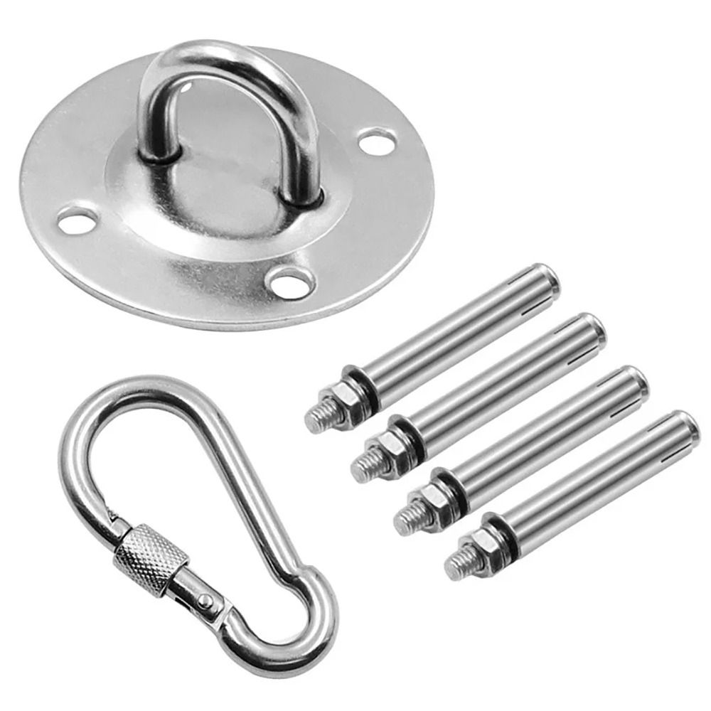 1Set Zware Schommelhaken Hangmat Muurbevestiging Ankerhaken Plafondhaak met 4 Schroeven Antenne Yoga Zandzak Schommel Gym Accessoires: Goud