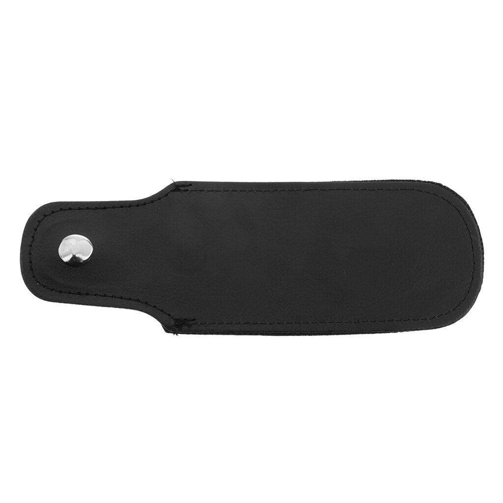 Funda de armónica para armónica, 2 uds., 10 agujeros, de cuero, para piezas de armónica, color negro
