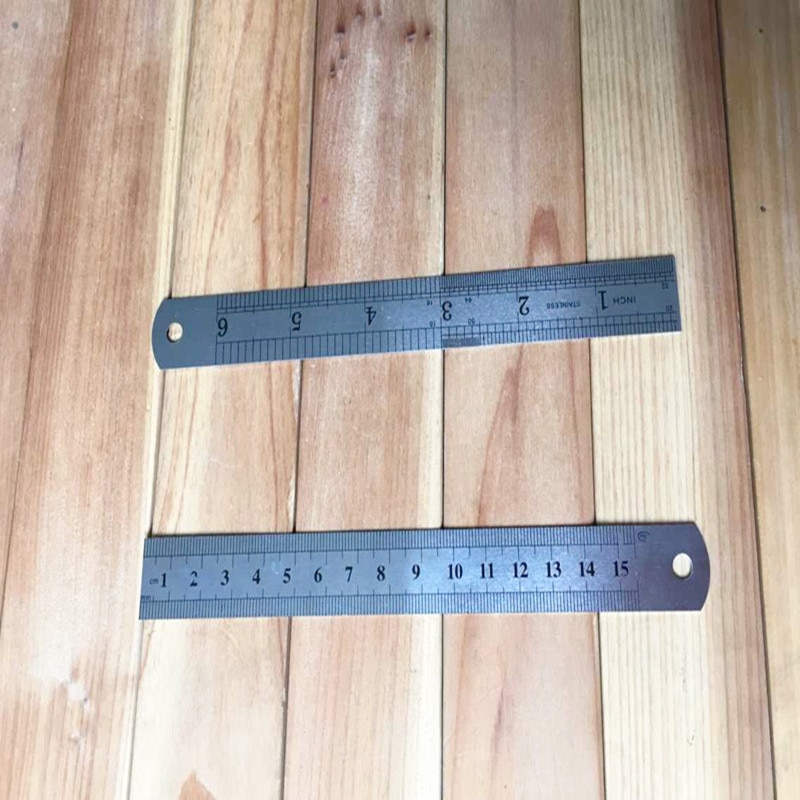 Manufacturers supply stainless steel ruler 15 cm price Exquisite Metal Rulers office & school stationery student