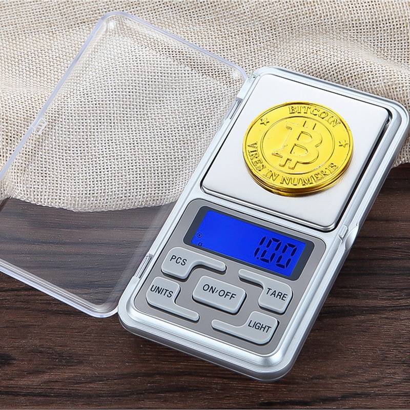 1 kpl digitaalinen minivaaka 100/200/300/500g 0.01/0.1g korkean tarkkuuden taustavalaistu sähkötasku korulle grammapaino keittiöön