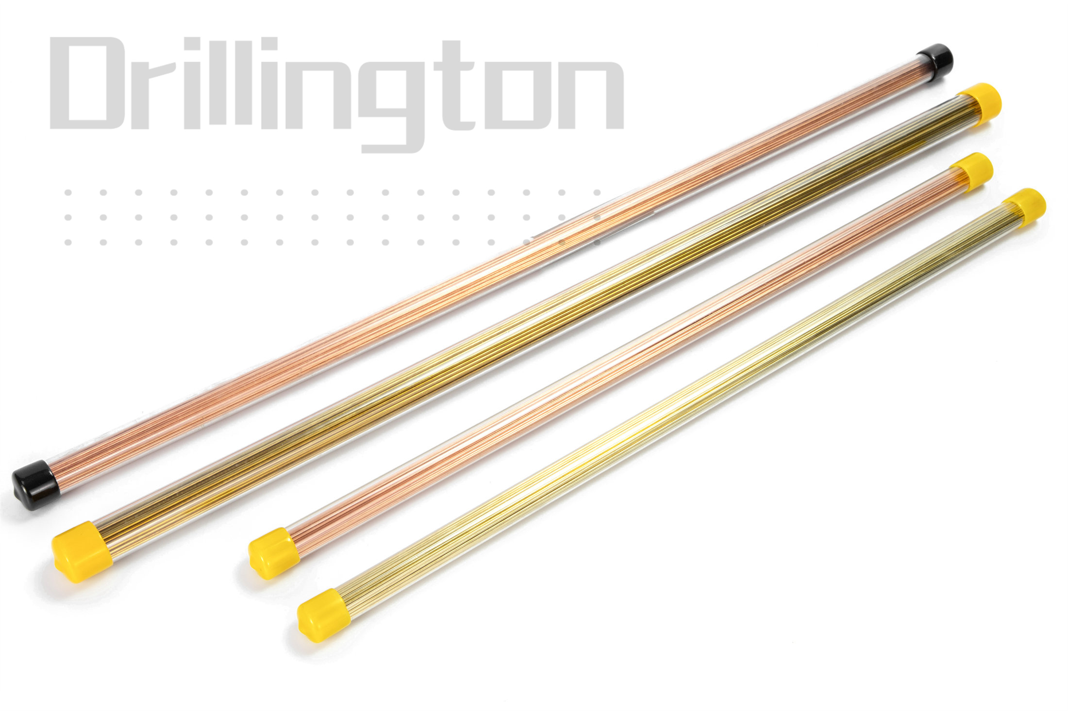 Drillington EDM Tube Brass Copper Tube High Precision 1.0mm 1.1mm 1.2mm 1.3mm 400mm 500mm Single Hole Electrode Tubes