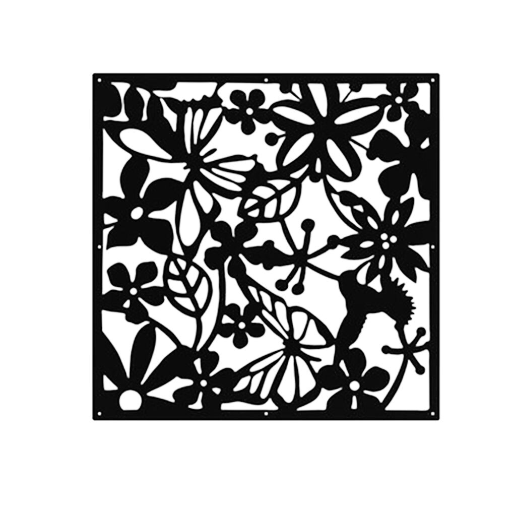 1PC Flower Hanging Screen Curtain PP Hanging Living Room Divider Partition Wall Home Decor Hanging Screen Room Divide Board: NO.3