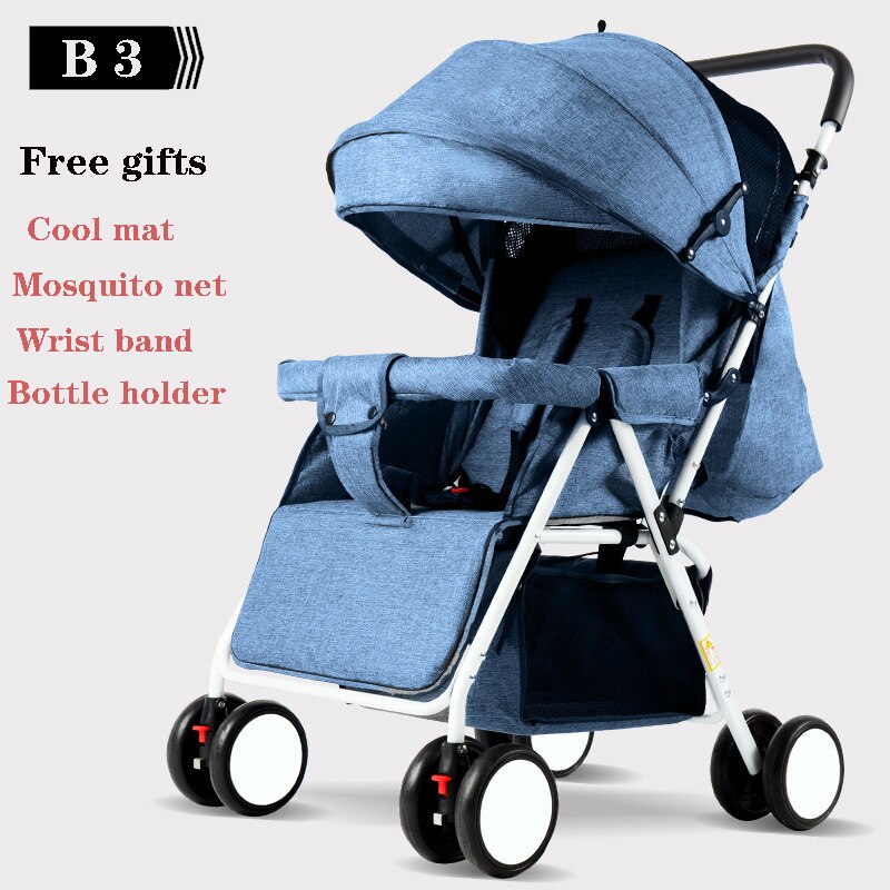 Draagbare Kinderwagen Vouwen Kinderwagen Ultra Lichtgewicht En Handig Kan Sit Lie Baby Eenvoudige Kind Mini Vier Wiel Kar: B3