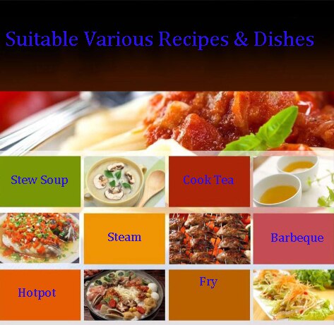 Electric Tea Boiling Machine Porridge Cooker Portable Steamer Black Microcrystalline Heat-Resistant Auto Power Off Protection