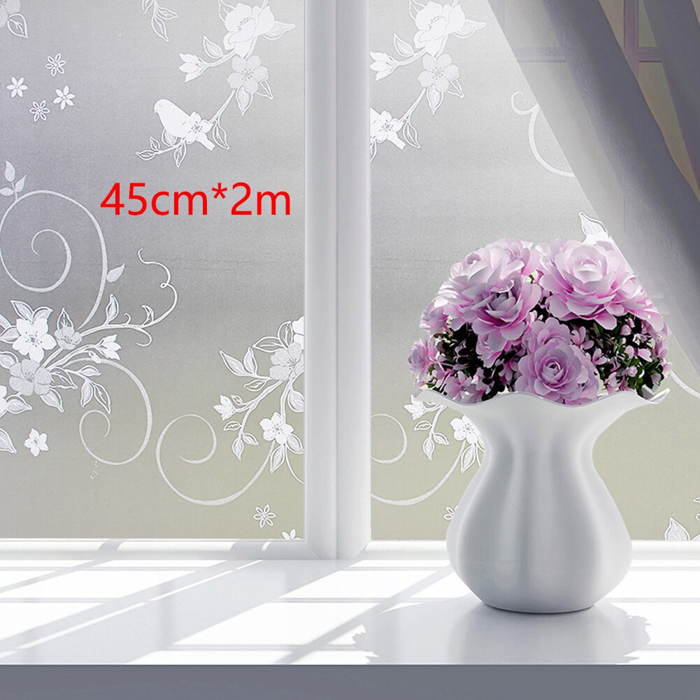Frosted Waterproof Home Removable Bathroom Office Privacy Simple Self Adhesive Window Film Glass Sticker Kitchen Cling: 1